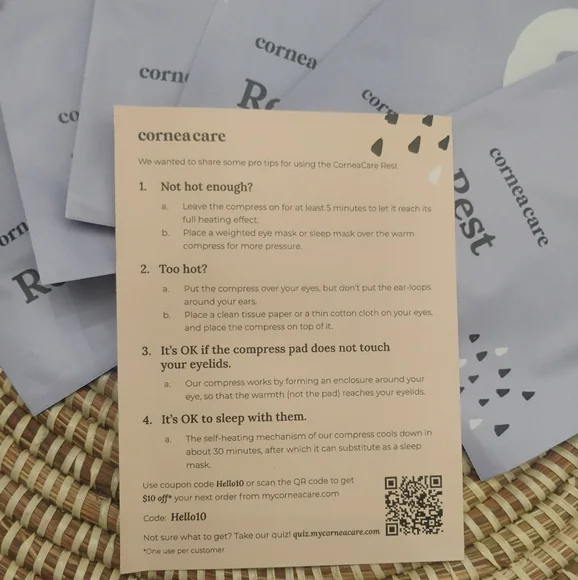 Cornea Care Rest Self-Heating Eye Masks, Pack of 6 NEW - Picture 4 of 14